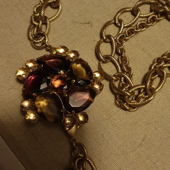 Stella and Dot Necklace bracelet set with broach - Picture 3 of 3